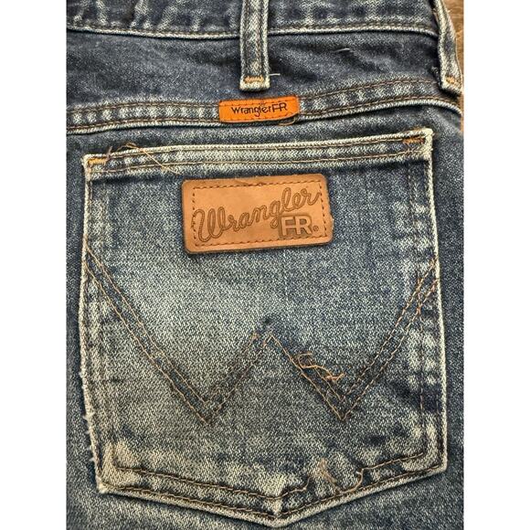 Wrangler FR Mens Blue Workwear Flame Resistant Slim Fit Jeans Size 36 30x34 - Picture 4 of 10